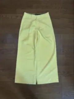 スラックスパンツ イエロー 黄色 メンズ レディース