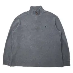 POLO BY RALPH LAUREN ハーフジップ スウェット L グレー