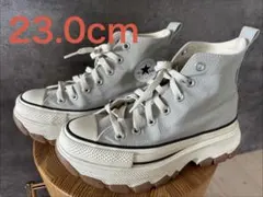 厚底 グレー コンバース TREKWAVE HI トレックウエーブ　23