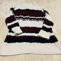 レディース　服　INGNI ストライプニットセーター Mサイズ