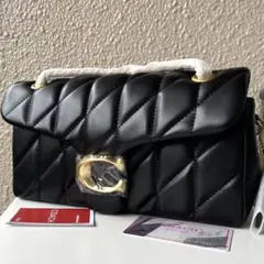 未使用✨COACH コーチタビー ゴールド チェーンショルダーバッグ レザー黒