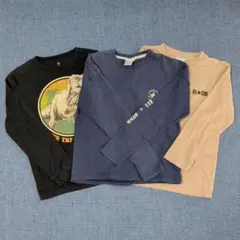《まとめ売り》GAP+CONVERSE 長袖Tシャツ3枚セット　150cm