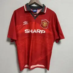 マンチェスター・ユナイテッド　1994-1996シーズンユニフォーム 1994-1996 マンチェスター・ユナイテッド ユニフォーム Lサイズ - メルカリ