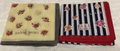 HANAEMORI & ELLE ハンカチ 2枚セット