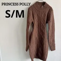 PRINCESS POLLY レディースニットワンピース 【S/M】ブラウン