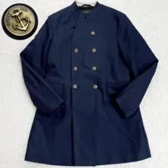 希少 】 オールドグッチ　ナポレオンジャケット　刻印　金ボタン　羊革　ネイビー 希少 】 オールドグッチ ナポレオンジャケット 刻印 金ボタン 羊