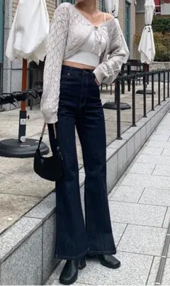 フレアデニムパンツ　GRL 新品cu 161インディゴ