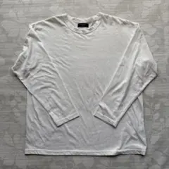 BACK NUMBER 白 ロンT Lサイズ シンプル 長袖Tシャツのサムネイル
