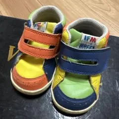 IFME×BREEZEコラボ12.5cmマジックテープスニーカー靴ベビーシューズ