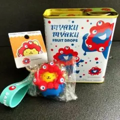大阪万博 サンリオ ミャクミャク ストラップ＆ドロップ 缶入り