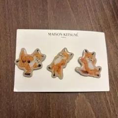 レア☆ MAISON KITSUNE ピンバッジ 3個セットのサムネイル