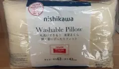 3co31　 nishikawa 洗える枕 　ヨコ63×タテ43 cm イエローのサムネイル