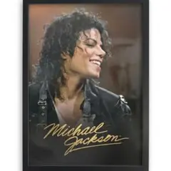 即日発送 Michael Jackson A4ポスター 額装