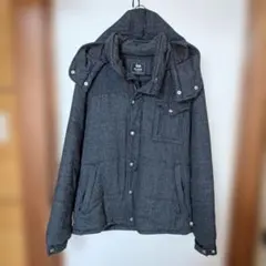 BEAMS HEART　ダウンジャケット　グレー　フード取り外し可能　2way