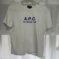 A.P.C. ロゴ刺繍 Tシャツ S ホワイト
