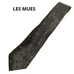 LES MUES レミュー　ネクタイ　AOKI ブラウン系　光沢　ビジネスメンズのサムネイル