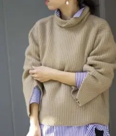 VERMEIL par iena　カシミアハイネックプルオーバーのサムネイル