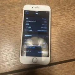 iPhone 7 32GBローズsimフリー　バッテリー交換必要コード2本付
