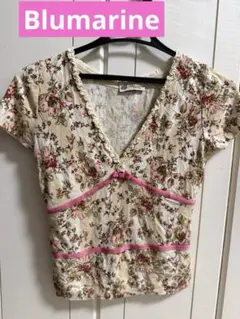 Blumarine フラワープリント 半袖トップス　ブルマリンのサムネイル