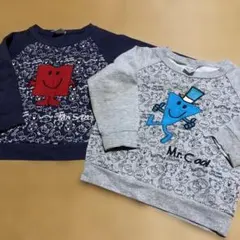 Mr.Cool Mr.Strong トレーナー 100 2枚セット 双子 お揃い