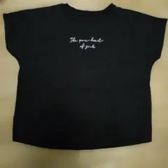 ロゴプリント Tシャツ ブラック　140のサムネイル