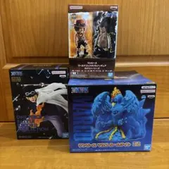 ワンピースフィギュア3点セット サボ、エース＆黒ひげ、マルコルームライト