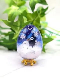 Eggシマエナガとオーロラ