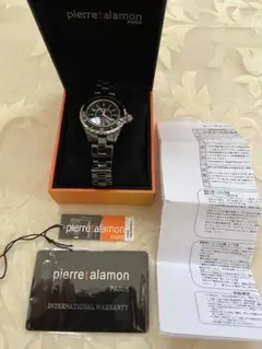値下げ→pierre talamon PT 1600L-BK ブラック腕時計
