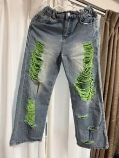 ダメージ加工 デニムパンツ キッズ
