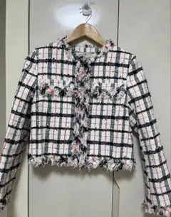 sheller 3rd Anniversary フリンジツイードジャケット