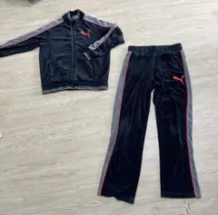 PUMA ベロア　ジャージ　上下　ジャケットM ズボンL セットアップ
