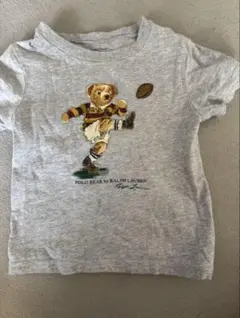 Ralph Lauren ポロベア Tシャツ 18M グレー　ラグビー