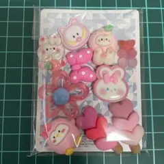 デコパーツ　ピンクミックス