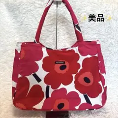 マリメッコ　ウニッコ　大容量　花柄　トートバッグ　marimekko