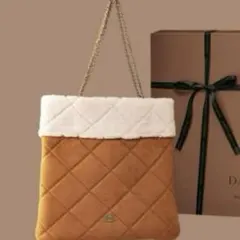 Darich ノベルティ ムートンキルティングバッグ＆ミラーチャーム　箱無し