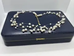 K18 パール 真珠 チョーカーネックレス ロングネックレス 約160cm 