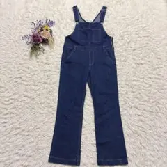 tip top　デニムサロペット　オーバーオール　オールインワン　ブルー　S
