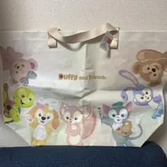 香港ディズニーランド限定　ダッフィー&フレンズ　ショッピングバッグ　Mサイズ