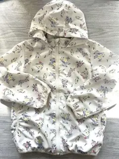プティマイン 花柄フード付き ジャケット ブルゾン