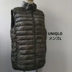 UNIQLO ウルトラライトダウンベスト メンズL 迷彩柄のサムネイル