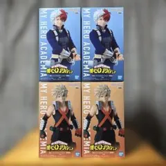 僕のヒーローアカデミア フィギュア 4点セット 轟焦凍 爆豪勝己