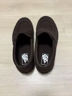 新品 VANS ダークブラウン スエード ローファー 28cm