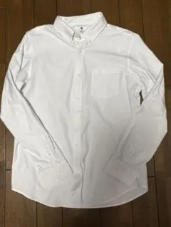 一度着用☆ユニクロ　ファインクロスコンフォートシャツ　キッズ　160