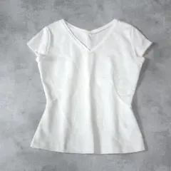完売品♡ JENNE ジェンヌ　日本製美シルエットカットソー　Tシャツ　ホワイトのサムネイル