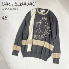 【希少／美品】90s　CASTELBAJAC　コットンニット　イタリア製　袋付きのサムネイル
