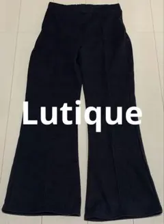 ま*ー様 Lutique レディース　ダークグレー フレアパンツ Lサイズ