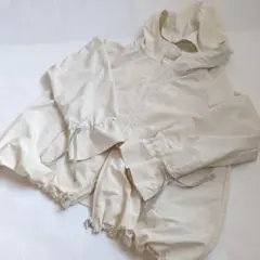 チャコット　アイボリー フード付きジャケット