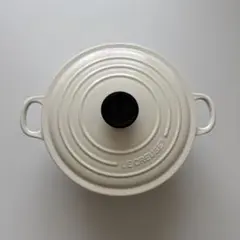 ＊良品＊LE CREUSET 両手鍋 24cm ホワイトのサムネイル