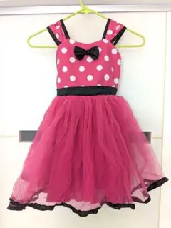 ミニーちゃん　コスプレ　ワンピース ピンク 　ドレス　120cm