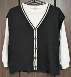 a.v.v チルデンニットベスト　長袖カットソー　２点セット　130サイズ